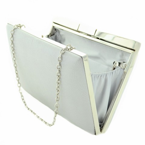 Chic Satin Frame Clutch