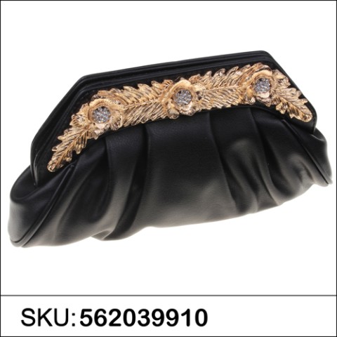 Relief Flower Craf Crystal Clutch