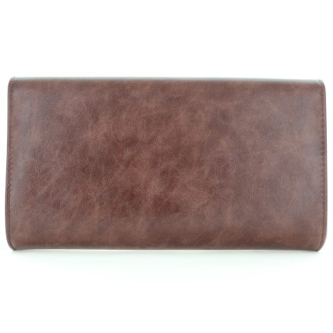 Faux Leather Envelope Clutch