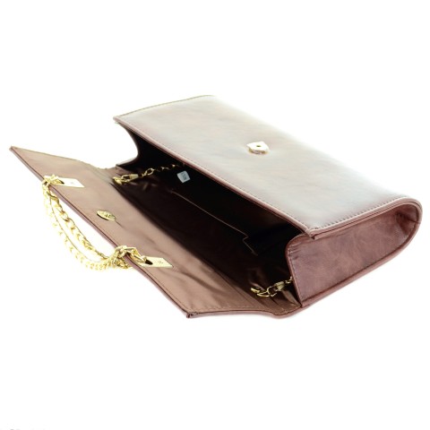 Faux Leather Envelope Clutch