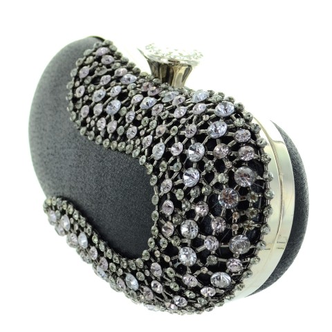 Crystal Beans Shape Clutch