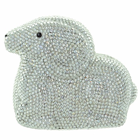 Crystal-Embellished Sheep Evening Clutch