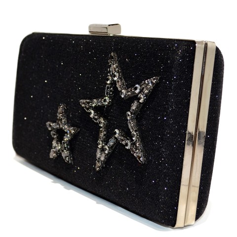 Crystal Star Glitter Clutch