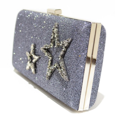 Crystal Star Glitter Clutch