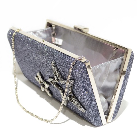 Crystal Star Glitter Clutch