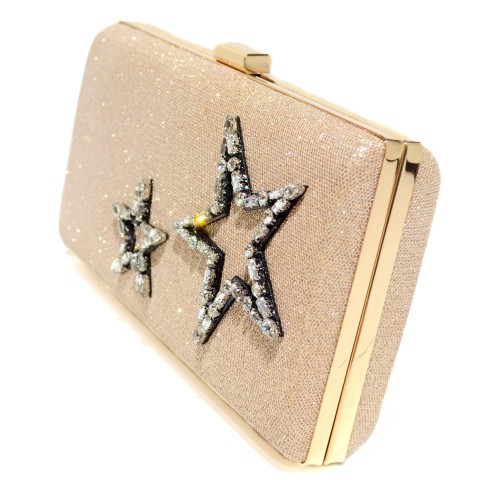 Crystal Star Glitter Clutch