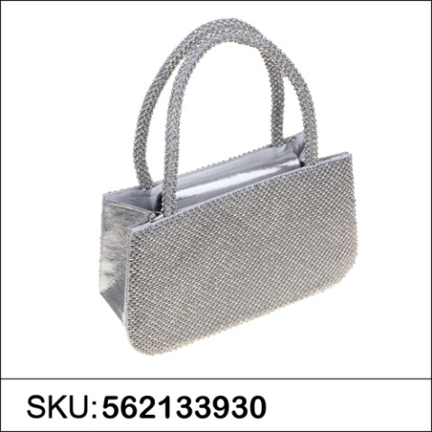 Sparkling Crystla Mesh Clutch