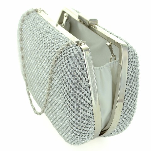 Crystal Mesh Clutch