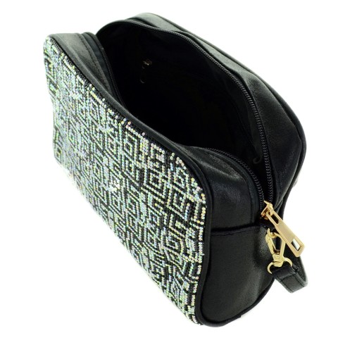 Crystal-Embellished Camera Bag