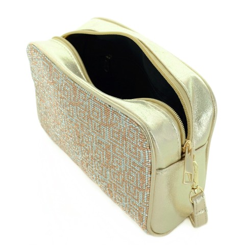 Crystal-Embellished Camera Bag