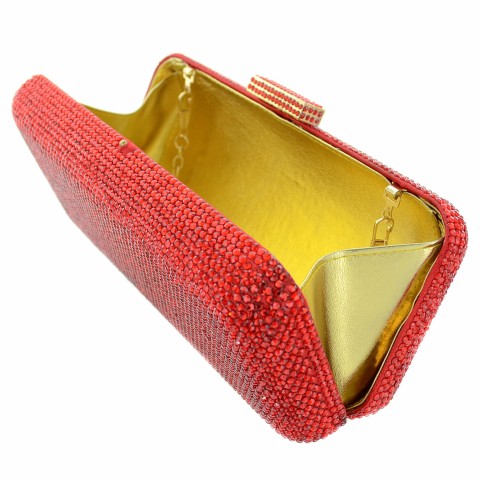 Crystal-Embellished Evening Clutch