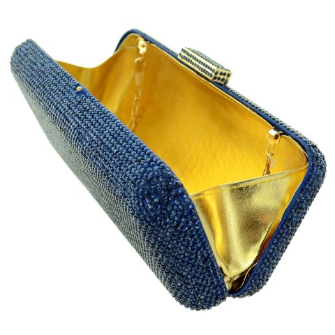 Crystal-Embellished Evening Clutch