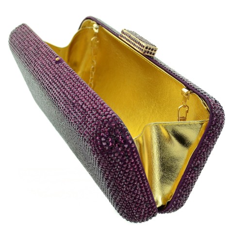 Crystal-Embellished Evening Clutch