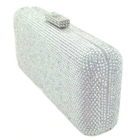 Crystal-Embellished Evening Clutch