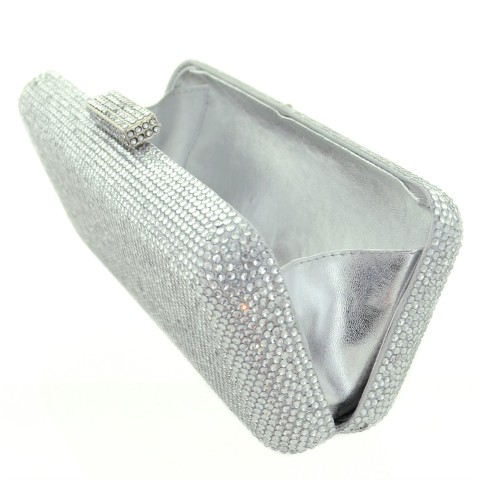 Crystal-Embellished Evening Clutch