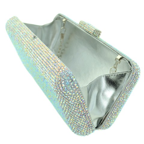 Crystal-Embellished Evening Clutch