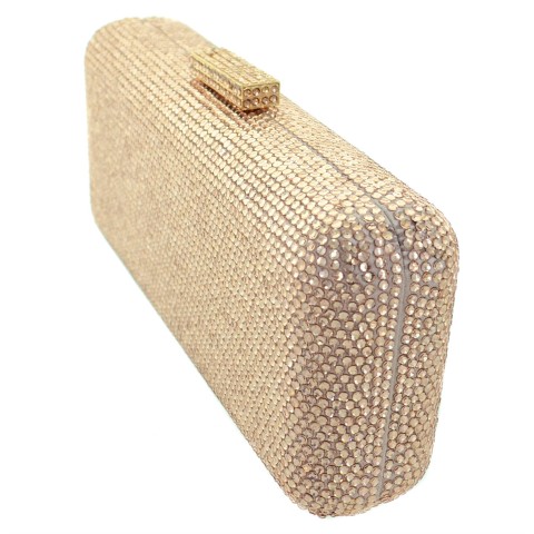 Crystal-Embellished Evening Clutch