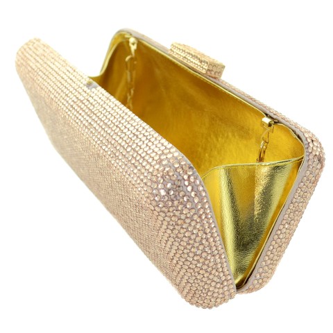 Crystal-Embellished Evening Clutch