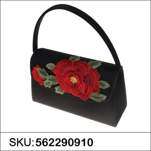 Vintage Classic Flower Embroidered Clutch Bag