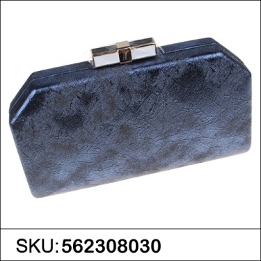 Bow Top Embossed Clutch