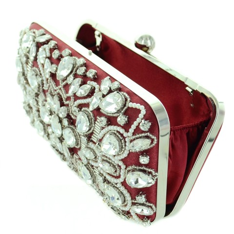 Hand Sewing Crystal Clutch (Medium)