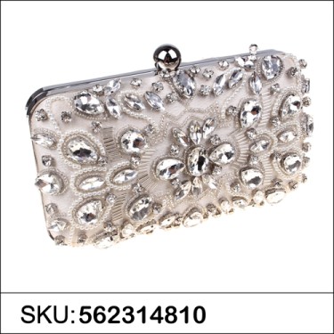 Hand Sewing Crystal Clutch (Medium)