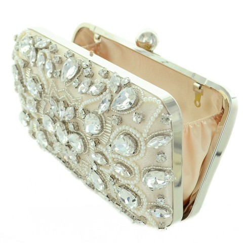 Hand Sewing Crystal Clutch (Medium)