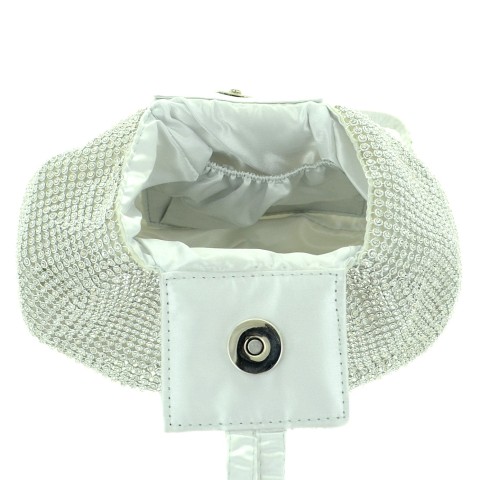 Allover Crystal Pouch Bag