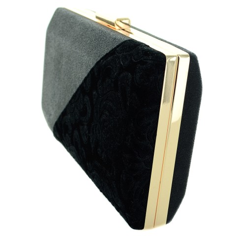 Velvet Patchwork Clutch