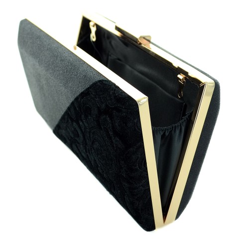 Velvet Patchwork Clutch