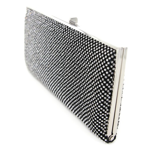 Crystal Mesh Frame Clutch