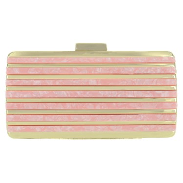 Marble Cut Acrylic Clutch