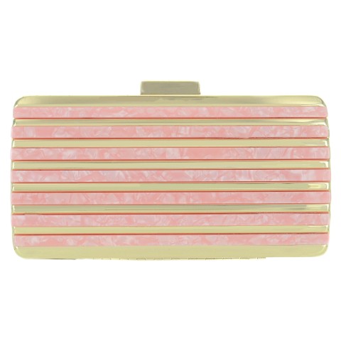 Marble Cut Acrylic Clutch