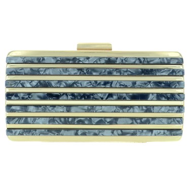 Marble Cut Acrylic Clutch