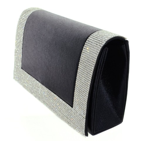 Glitter Crystal Frame Clutch