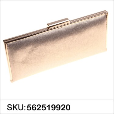 Metallic Rectangle Frame Clutch