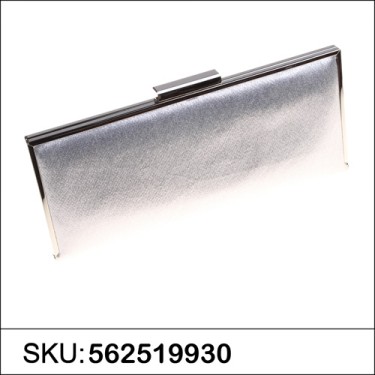 Metallic Rectangle Frame Clutch