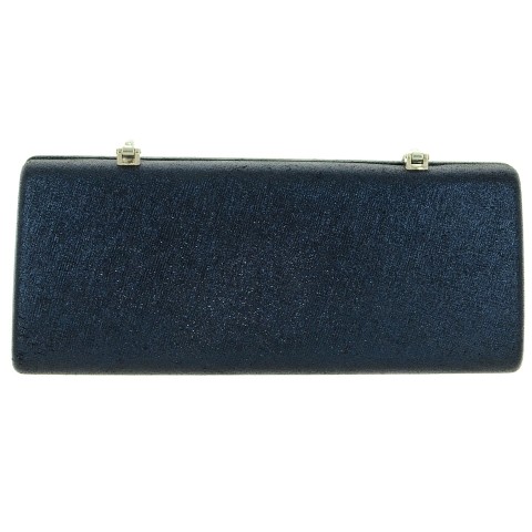 Glitter Metallic Box Clutch