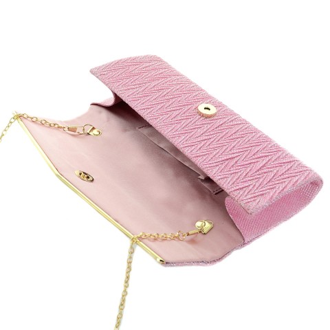 Glitter Embossed Clutch