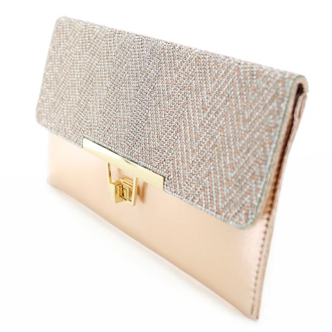 Women Rhinestone Crystal Envelope Clutch Bag