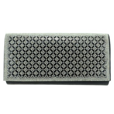 Crystal Foldover Clutch