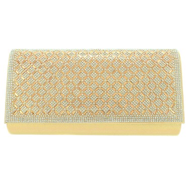 Crystal Foldover Clutch