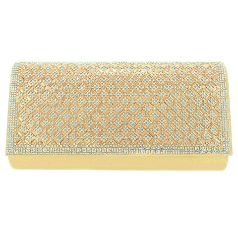 Crystal Foldover Clutch