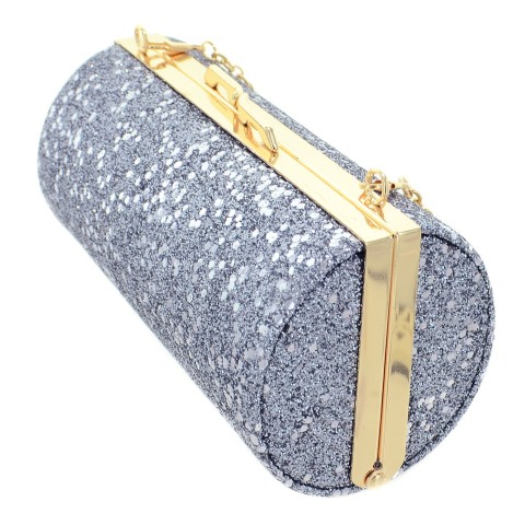 Glitter Cylinder Clutch