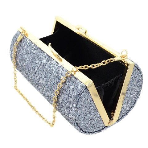 Glitter Cylinder Clutch