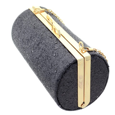 Glitter Cylinder Clutch