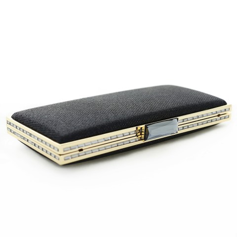 Glitter Rhinestone Frame Evening Clutch Bag