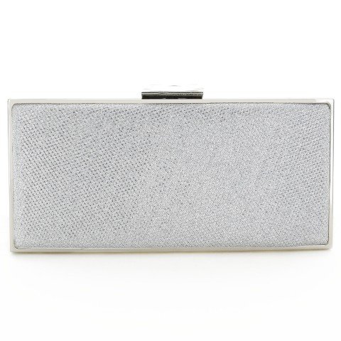 Glitter Rhinestone Frame Evening Clutch Bag