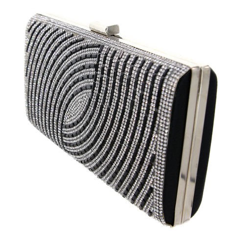 Crystal-Embellished Evening Clutch