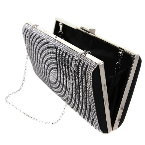 Crystal-Embellished Evening Clutch